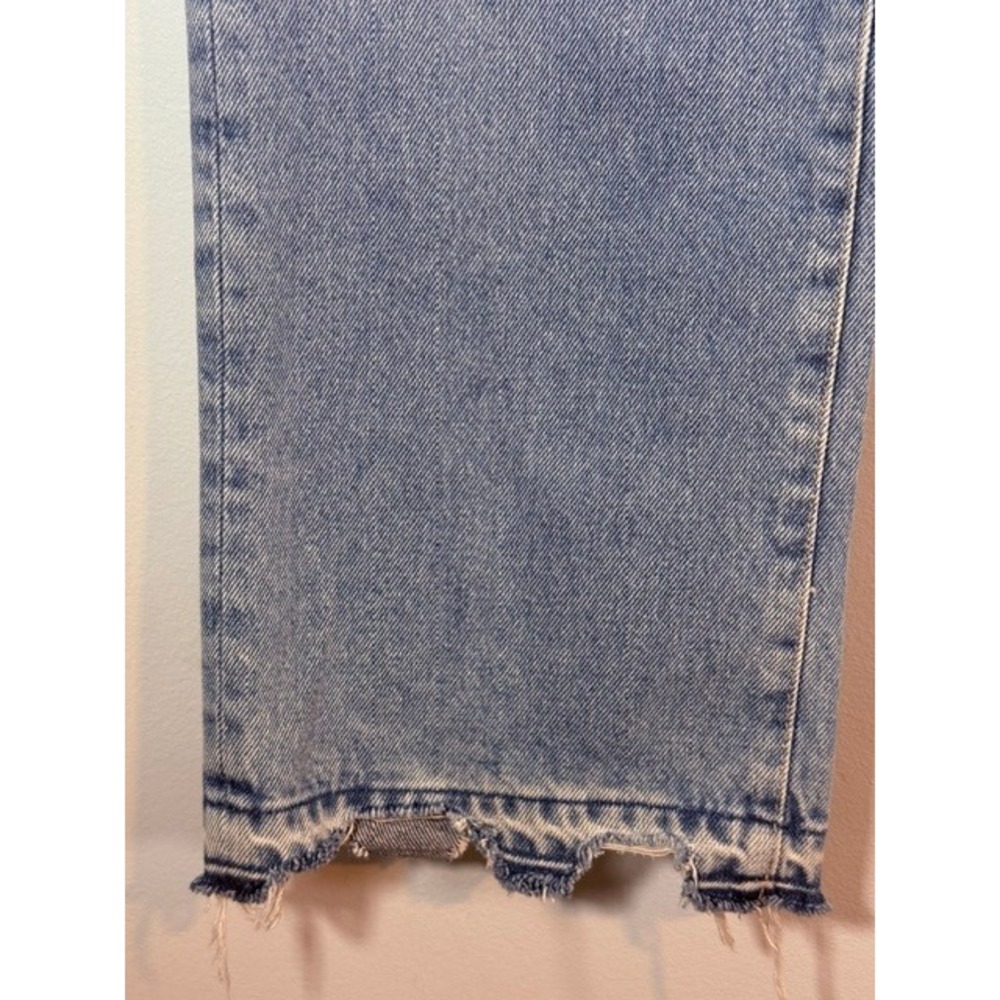 AG Adriano Goldschmied Kinsley High Rise Pop Crop Jeans 28R Lt Wash Distressed - Picture 10 of 16